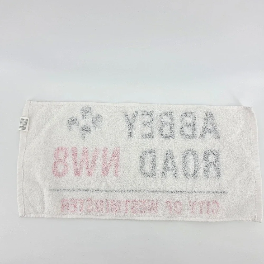 Vintage Beatles Abbey Road NW8 London Street Sign Hand Towel Jerry Richards Ltd